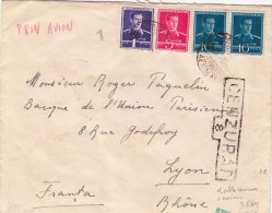 DOUBLE CENSURE SUR LETTRE 1941 ROUMANIE POUR LA FRANCE.  / 5983 - World War 2 Letters