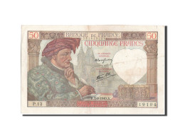 Billet, France, 50 Francs, 50 F 1940-1942 ''Jacques Coeur'', 1940, 1940-09-05 - 50 F 1940-1942 ''Jacques Coeur''