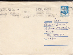 17587- POPULAR ART, CERAMICS, STAMPS ON COVER, 1983, ROMANIA - Briefe U. Dokumente