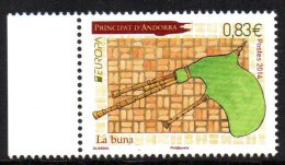 2014 ANDORRA FRANCESE EUROPA CEPT MUSICA "LA BUNA" - Used Stamps