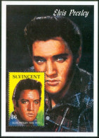 1992 S.Vincent  Elvis Presley Block MNH** D247 - Elvis Presley