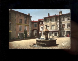 SAINT ST DIDIER EN VELAY Haute Loire 43 : La Place Du Marché Et Vieille Fontaine 1958 / Auberge Du Velay - Saint Didier En Velay