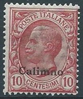 1912 EGEO CALINO EFFIGIE 10 CENT MNH ** - W072-6 - Ägäis (Calino)