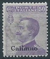 1912 EGEO CALINO EFFIGIE 50 CENT MNH ** - W074-6 - Ägäis (Calino)