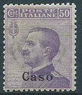 1912 EGEO CASO EFFIGIE 50 CENT MNH ** - W080-8 - Aegean (Caso)