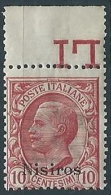 1912 EGEO NISIRO EFFIGIE 10 CENT MNH ** - W092-2 - Egée (Nisiro)