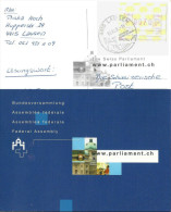 AK  "Bundesversammlung - Www.parliament.ch"   (ATM-Abart)             2002 - Automatenmarken