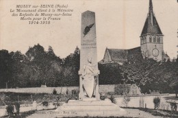 MUSSY SUR SEINE - TRES BEAU PLAN DU MONUMENT ELEVE A LA MEMOIRE DES ENFANTS DE MUSSY-S-SEINE MORTS POUR LA FRANCE -14-18 - Mussy-sur-Seine