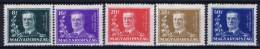 Hungary  Mi Nr 458 - 462 MH/*   1930 - Unused Stamps