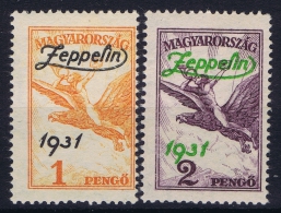 Hungary  Mi Nr 478 - 479 MH/*   1931 Airmail - Nuevos