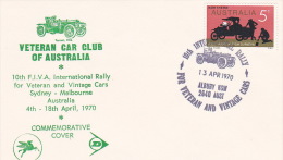 Australia 1970 10th FIVA International Rally, Dated 13th April, Souvenir Cover - Lettres & Documents