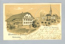 AK LU Richenthal 1903-03-25 Litho Gasthaus Z. Lamm - Richenthal