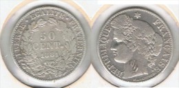 FRANCIA 50 CENTIMES  FRANCO 1881 A PLATA SILVER - Sonstige & Ohne Zuordnung