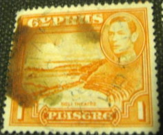 Cyprus 1938 Solis Theatre 1p - Used - Used Stamps