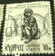 Cyprus 1977 Refugee Fund 10m - Used - Used Stamps