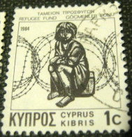 Cyprus 1984 Refugee Fund 1c - Used - Used Stamps