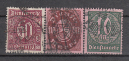 Repubblica Di Weimar - Dienstmarken Mi. 66/68 (o) - Oficial