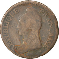 Monnaie, France, Dupré, Decime, 1795, Paris, TB, Bronze, KM:637.1, Gadoury:186 - Sonstige & Ohne Zuordnung