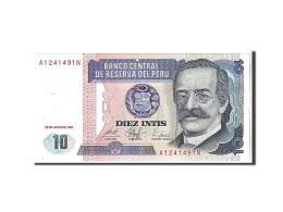 Billet, Pérou, 10 Intis, 1987, KM:129, NEUF - Peru