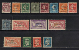 SYRIE  N° 126 à 142 * Sauf 136 & 141 - Unused Stamps