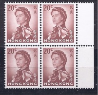 HongKong1962/72: 206 B Mnh**block Of 4 - Unused Stamps