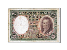Billet, Espagne, 25 Pesetas, 1931, KM:81, TTB - 25 Pesetas