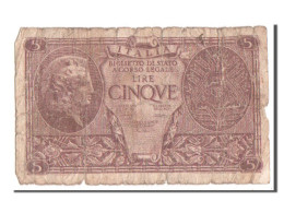 Billet, Italie, 5 Lire, 1944, B - Regno D'Italia – 5 Lire