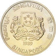 Monnaie, Singapour, 20 Cents, 1989, SPL, Copper-nickel, KM:52 - Singapore