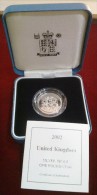 2002 ROYAL MINT THREE LIONS £1 ONE POUND STERLINA SILVER PROOF COIN BOX COA - Nieuwe Sets & Proefsets