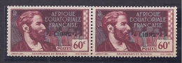 FrenchEquatorial Africa(AEF)1940: FRANCE LIBRE Yvert109mnh** Pair - Neufs