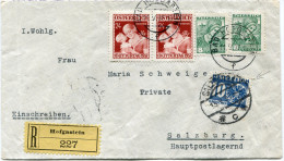 AUTRICHE LETTRE RECOMMANDEE DEPART BAD HOFGASTEIN 11.V.37 TAXEE  A SALZBURG 15.V.37 - Other & Unclassified