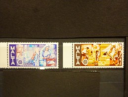 THEMA EUROPA MALTA 527/528  Xx ( YVERT ) COTE : 1.80 EURO ( D ) - 1976