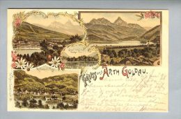 AK SZ Arth Goldau 1898-06-23 Litho C.Künzli #702 - Arth