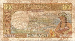 BILLETE DE OUTRE MER DE PAPEETE DE 100 FRANCS  (BANKNOTE) - Papeete (Französisch-Polynesien 1914-1985)