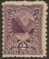 NZ 1898 2d Pembroke Peak SG 276 HM #MR24 - Nuovi