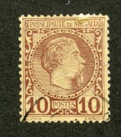 M-3  Monaco 1885 Michel #4 (o) Offers Welcome! - Usados