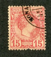 M-7  Monaco 1885 Michel #5 Faulty  (o) Offers Welcome! - Usados