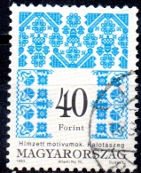 HUNGARY 1994 Traditional Patterns - 40fo. - Multicoloured  FU - Usati