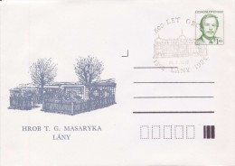 J0858 - Czechoslovakia (1992) Postal Stationery / President V. Havel: Lany - Grave T. G. Masaryk (600 Years Of Village) - Enveloppes