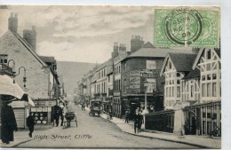 PHOTO CARD ENGLAND KENT ROCHESTER CLIFFE HIGH STREET 1908 Animation, Activities, Many Shops - Rochester