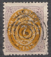 Denmark Danish Antilles (West India) 1873 Perf. 14/13,5 Normal Frame Mi#8 I Yvert#9 Orange Brown Colour, Used - Dänische Antillen (Westindien)