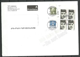 DENMARK Dänemark 2015 Brief Nach Estland Kronprinz Frederik 18. Geburtstag (Mi 867) In 4-Block Etc - Brieven En Documenten