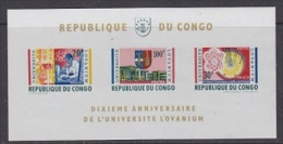 Congo 1964  University Lovanium M/s ** Mnh (21629) - Nuevas/fijasellos