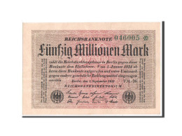 Billet, Allemagne, 50 Millionen Mark, 1923, SUP - 50 Mio. Mark