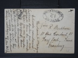 NORVEGE- CENSUE Militaire Sur Carte Postale De Khristiana Pour La France 1917  A  VOIR P4511 - Brieven En Documenten
