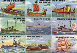 FICHES ILLUSTREES  UNITED STATE NAVY  Navires ETC...  Ships/Flags/Uniform Insigna/Code Flag Alphabet  ETC... (lot De 15) - Bateaux