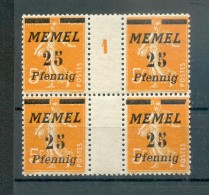 Memel 58ZW+Ms ZWISCHENSTEG+Ms**POSTFRISCH (72598 - Memel (Klaïpeda) 1923