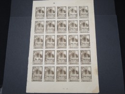 ESPAGNE - Période Royaume - Exposition De Séville 1930 - Panneau De 25 Ex - Non Dentelés - Trés Rare - Lot N° 6200 - Nuevos