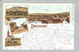 AK ZH Dielsdorf 1900-01-16 Litho Pap.Volkert #223 - Dielsdorf