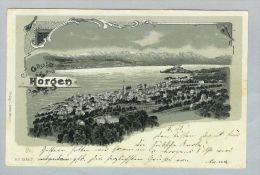 AK ZH Horgen 1900-04-12 Litho L. Bieber # 1057 - Horgen